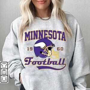 Minnesota Vikings Football Purple And Gold Minnesota Foot Sweatshirt